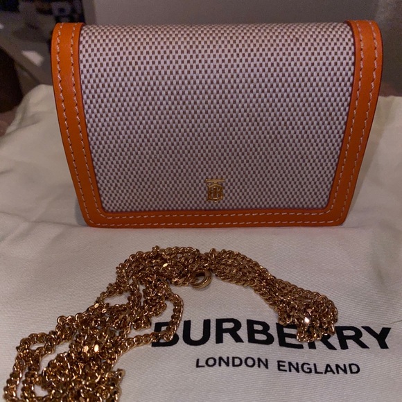 Burberry Jessie TB Two Tone Chain wallet - Picture 5 of 9